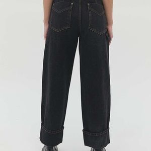 Women's Black Carter Deep Cuff Carpenter Jean SOLD